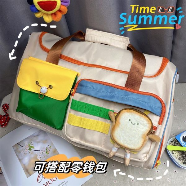 Lightweight Large Capacity Travel Tote Bag for Women - Versatile Gym, Maternity, and Weekend Trip Storage Bag