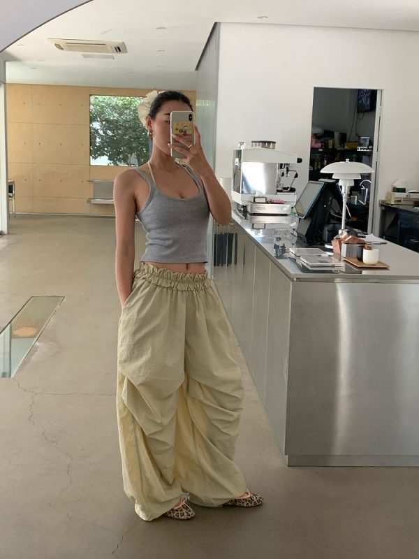 Lightweight Loose Pants with Cloud Waistband for Virtual Abs Line - Zero Gravity Mode, Available in 2 Colors, Trendy Comfort Wear