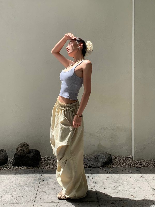 Lightweight Loose Pants with Cloud Waistband for Virtual Abs Line - Zero Gravity Mode, Available in 2 Colors, Trendy Comfort Wear