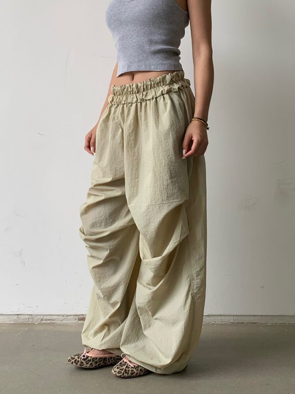 Lightweight Loose Pants with Cloud Waistband for Virtual Abs Line - Zero Gravity Mode, Available in 2 Colors, Trendy Comfort Wear