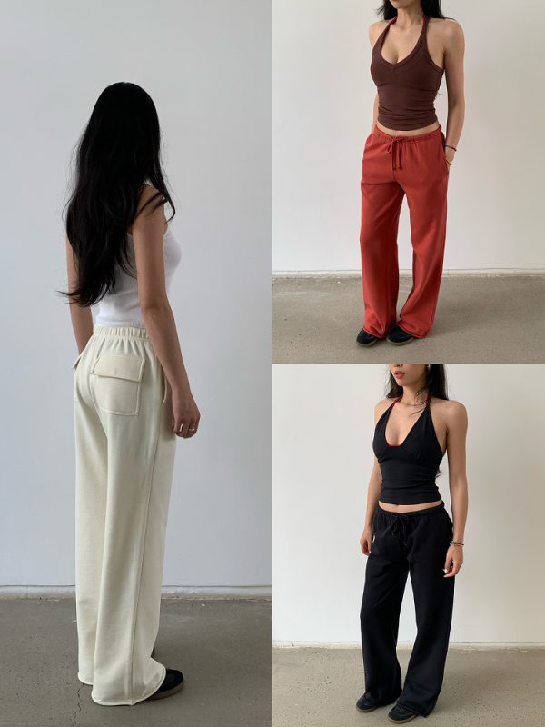 Lightweight Low-Rise Hybrid Sweatpants with Curvy Back Pockets - Comfortable Pajama Pants for Home and Casual Wear