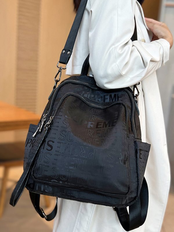 Lightweight Oxford Commuter Backpack - Casual Travel Shoulder Bag with Large Capacity, Dual-Use Design for Everyday Essentials