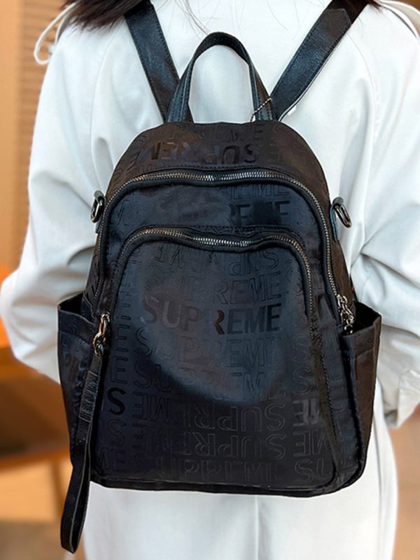 Lightweight Oxford Commuter Backpack - Casual Travel Shoulder Bag with Large Capacity, Dual-Use Design for Everyday Essentials