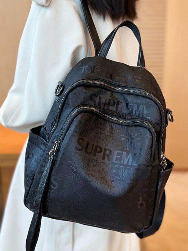 Lightweight Oxford Commuter Backpack - Casual Travel Shoulder Bag with Large Capacity, Dual-Use Design for Everyday Essentials