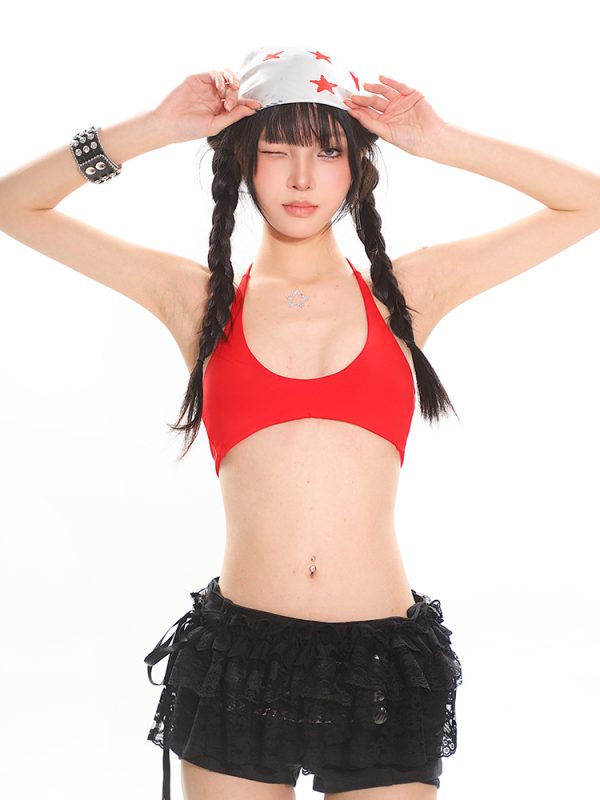 Lightweight Oxygen Sports Yoga Casual Slimming Summer Vest for Women - Large U-Neck Halter Tie Bra - Perfect for Activewear and Fitness