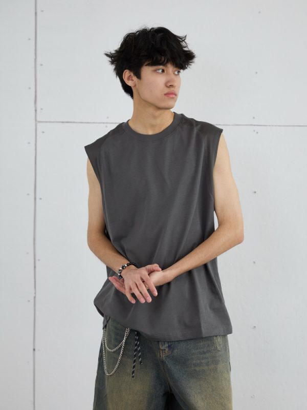 Lightweight Quick-Dry Cotton Basketball Sports Vest - Sleeveless T-Shirt for Activewear, Ideal for Sports and Workouts