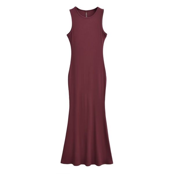 Lightweight Sexy Mermaid Dress for Women - Slim Fit Bodycon Sleeveless Long Dress for Spring and Summer Fashion