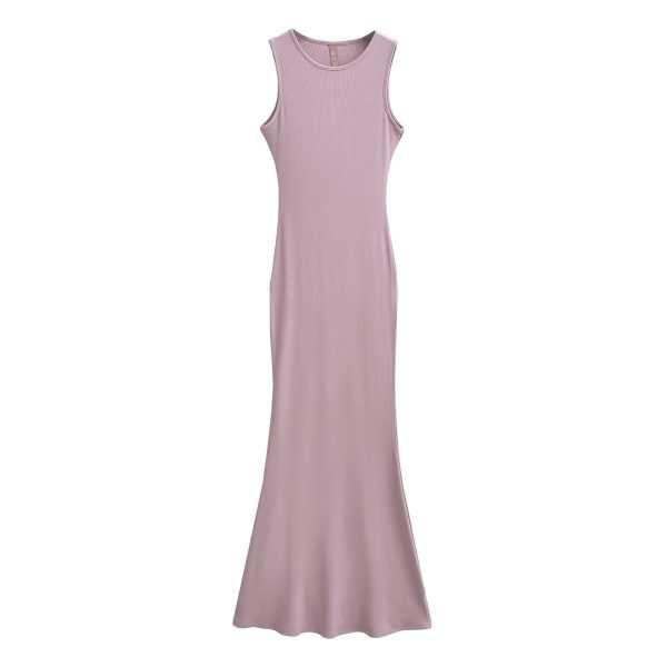 Lightweight Sexy Mermaid Dress for Women - Slim Fit Bodycon Sleeveless Long Dress for Spring and Summer Fashion