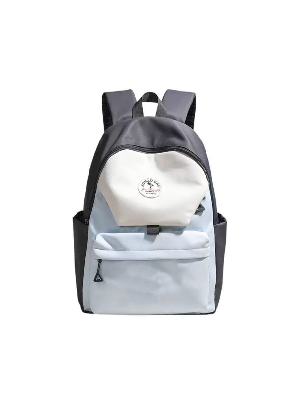 Lightweight Water-Resistant Dual-Color Backpack for Women - Stylish Summer School Bag & Travel Backpack for Students 2025