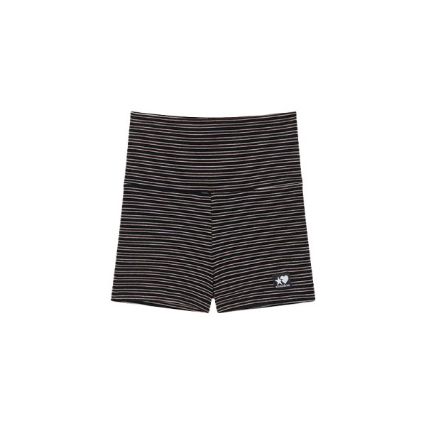 Little Devil Velvet Layering Leggings for Autumn Winter - Striped Inner Wear with Anti-Exposure Safety Shorts