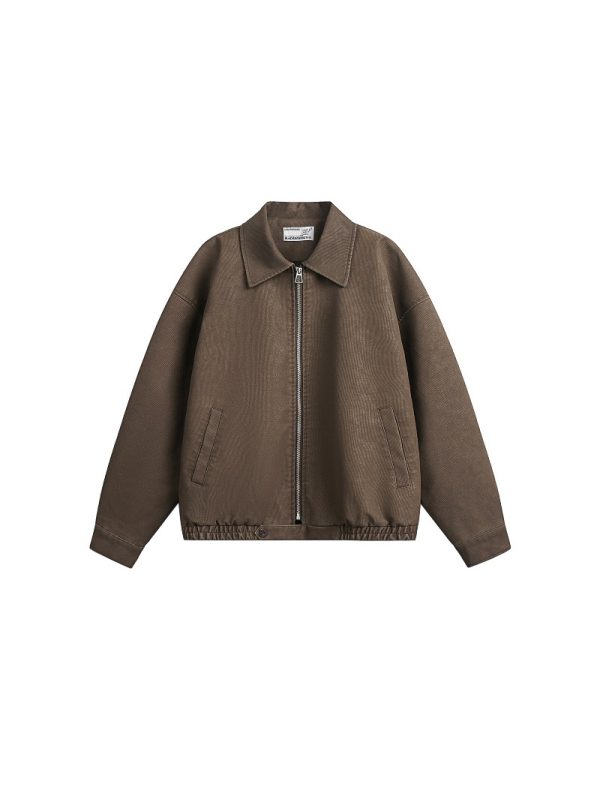 Loose Matte Leather Lapel Workwear Jacket for Men and Women - Spring American Style Unisex Fashion Outerwear