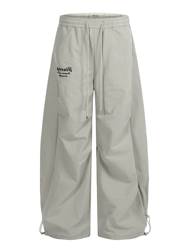 Loose Wide-Leg Cargo Pants for Women, 2025 Hip-Hop Style, Pleated Street Dance Trousers, Casual Sportswear, Streetwear Fashion