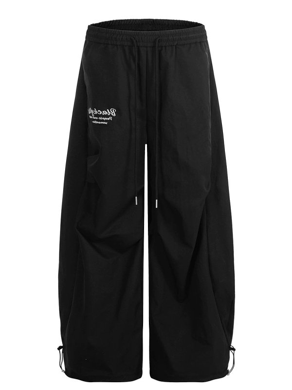 Loose Wide-Leg Cargo Pants for Women, 2025 Hip-Hop Style, Pleated Street Dance Trousers, Casual Sportswear, Streetwear Fashion