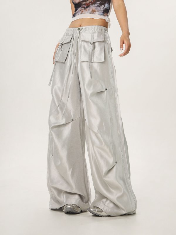 Loose Wide-Leg Hip Hop Dance Pants for Men and Women - Casual Jazz Style Workwear, Perfect for 90s and Y2K Fashion