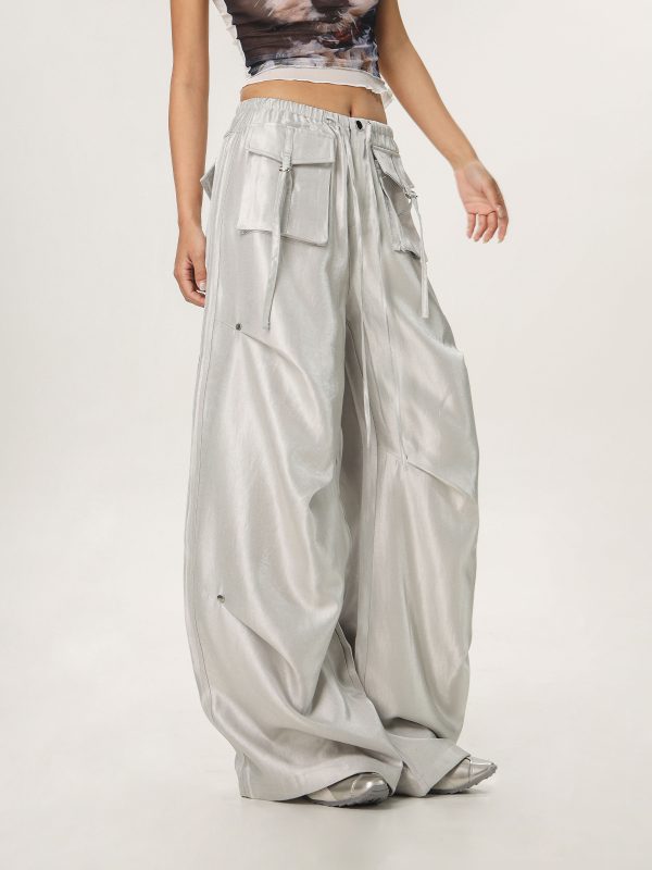 Loose Wide-Leg Hip Hop Dance Pants for Men and Women - Casual Jazz Style Workwear, Perfect for 90s and Y2K Fashion