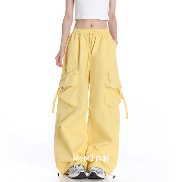 Loose Wide-Leg Quick-Dry Casual Work Pants for Summer 2025 - American Style Sports Trousers
