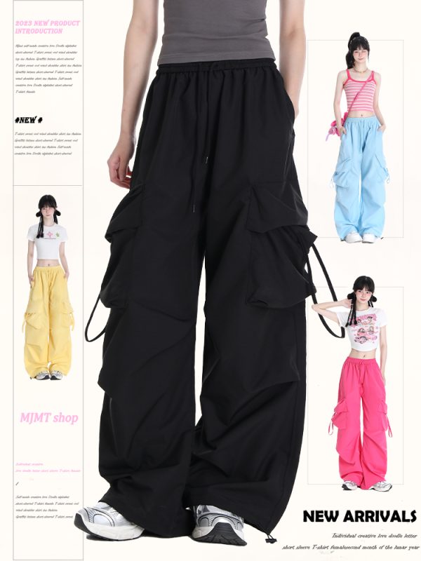 Loose Wide-Leg Quick-Dry Casual Work Pants for Summer 2025 - American Style Sports Trousers