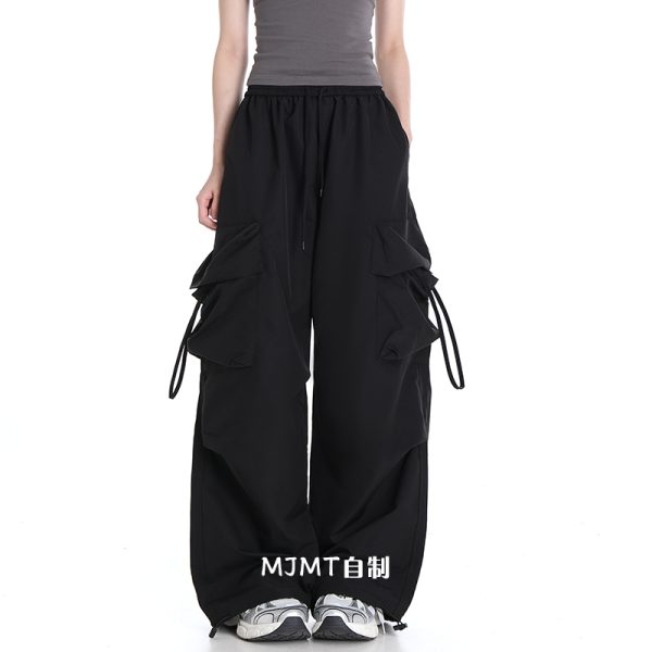 Loose Wide-Leg Quick-Dry Casual Work Pants for Summer 2025 - American Style Sports Trousers