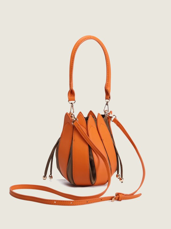 Lotus Lantern Bag 2025 Design, Fashionable Tulip Crossbody Bucket Handbag, Women's Stylish Jiang Yan Inspired Trendy Bag