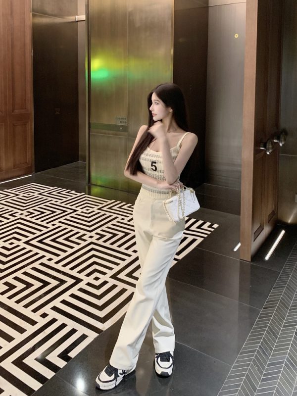 Luna Lona Sleeveless Knitted Top - Slim Fit Small Fragrance Style for Women - Trendy Y2K Inner Wear