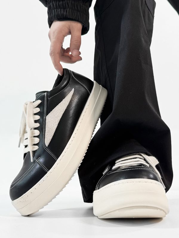 Men's and Women's Clean Fit Inverted Triangle Board Shoes - Trendy Casual Derby Sneakers, Minimalist Style for Couples