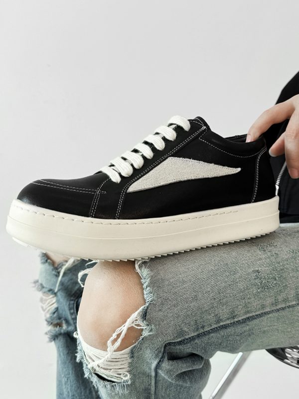 Men's and Women's Clean Fit Inverted Triangle Board Shoes - Trendy Casual Derby Sneakers, Minimalist Style for Couples