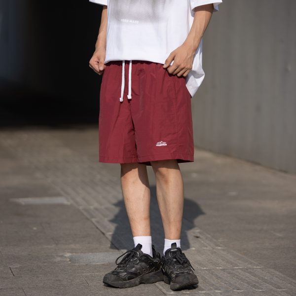 Men's and Women's Summer Outdoor Quick-Dry Breathable Sports Shorts - Solid Color Loose Fit Lightweight Beach Five-Point Pants
