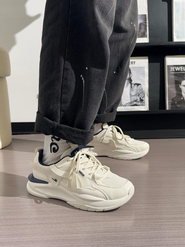 Men's Breathable Mesh Dad Shoes - Versatile Soft-Soled Sports Casual Footwear for Summer 2025