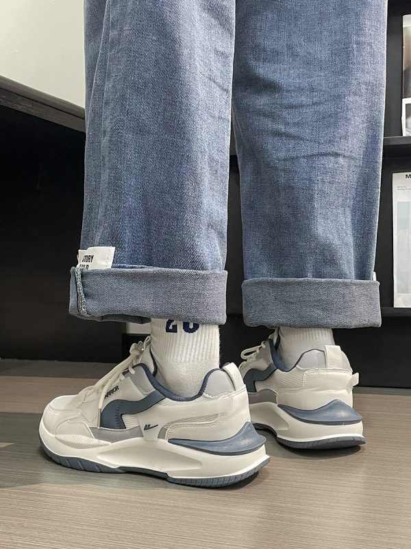 Men's Breathable Mesh Dad Shoes - Versatile Soft-Soled Sports Casual Footwear for Summer 2025