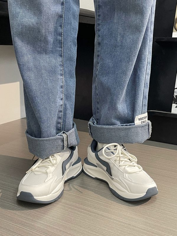 Men's Breathable Mesh Dad Shoes - Versatile Soft-Soled Sports Casual Footwear for Summer 2025