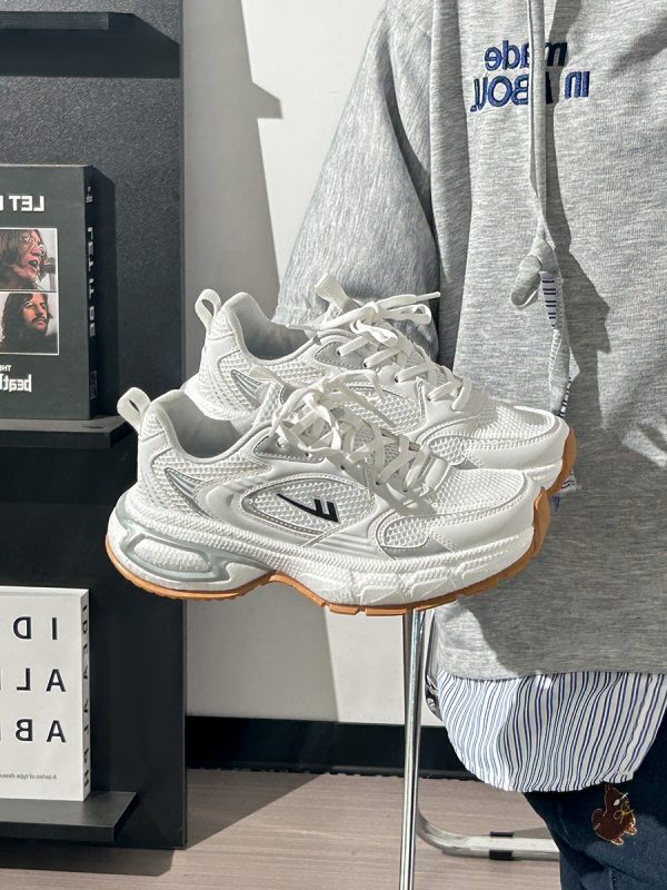 Men's Breathable Mesh Dad Shoes - Versatile Soft-Soled Sports Casual Footwear for Summer 2025