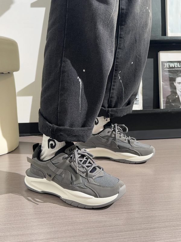 Men's Breathable Mesh Dad Shoes - Versatile Soft-Soled Sports Casual Footwear for Summer 2025