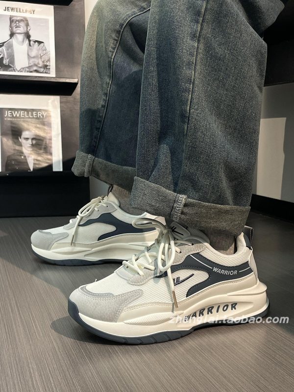 Men's Breathable Mesh Summer Shoes - Thick-Soled Casual Dad Sneakers - Soft-Bottom Versatile Sports Footwear