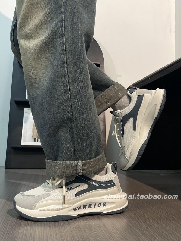 Men's Breathable Mesh Summer Shoes - Thick-Soled Casual Dad Sneakers - Soft-Bottom Versatile Sports Footwear