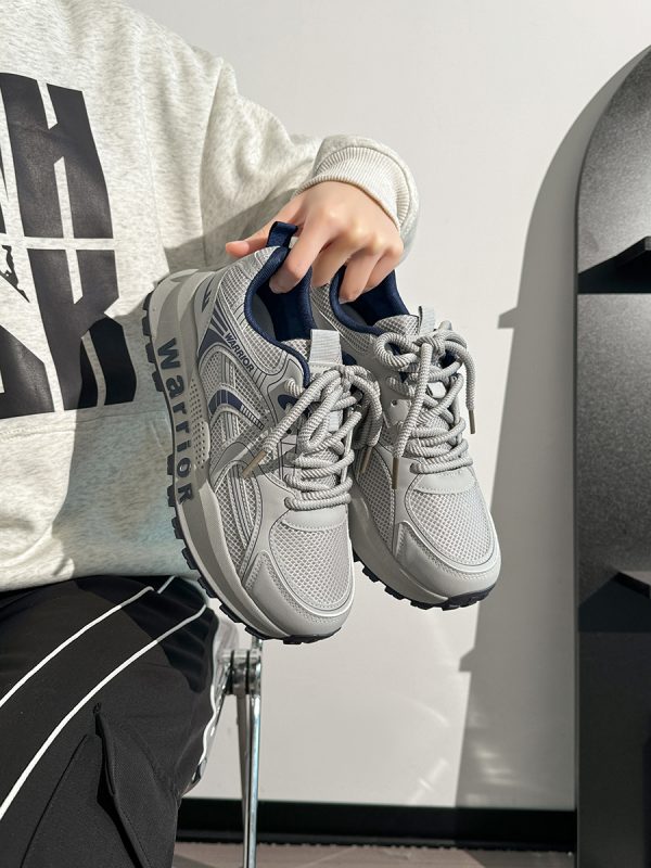 Men's Breathable Mesh Summer Shoes - Thick-Soled Casual Dad Sneakers - Soft-Bottom Versatile Sports Footwear