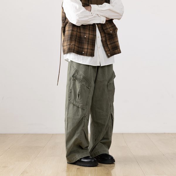 Men's Floor-Length Pleated Draped Casual Pants - Versatile American Style for Autumn, Trendy Workwear and Everyday Fashion