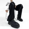 Men's High-End Leather Derby Shoes - Trendy British Style, Height Increasing, Square Toe, Perfect for Formal & High Street Looks