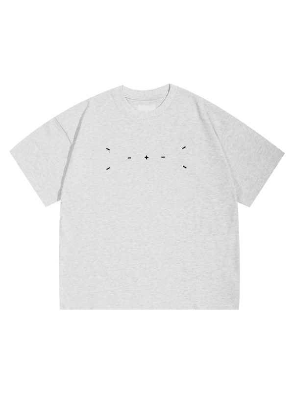 Men's Japanese Minimalist Short-Sleeve T-Shirt with Sewing Embroidery - 320g American Heavyweight Casual Trendy Wear