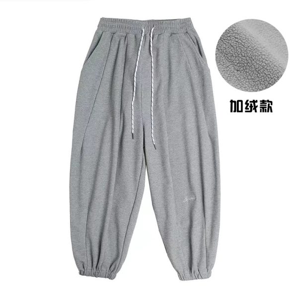 Men's Japanese-Style Fleece-Lined Hooded Sweatshirt, Loose Fit Solid Color Jacket for Autumn and Winter, Versatile City Style