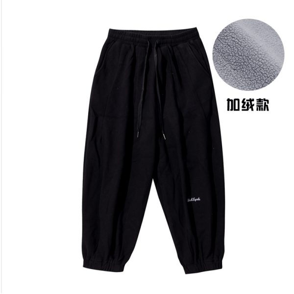 Men's Japanese-Style Fleece-Lined Hooded Sweatshirt, Loose Fit Solid Color Jacket for Autumn and Winter, Versatile City Style