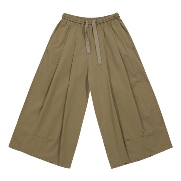 Men's Japanese-Style Summer Loose Nine-Point Cargo Pants, Minimalist Versatile Wide-Leg Design, Lightweight Fashion for Y2K and Casual Wear