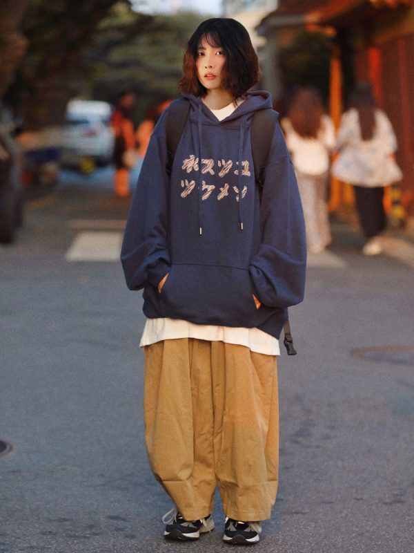 Men's Japanese-Style Thickened Fleece-Lined Hoodie - Loose Retro Top for Spring & Autumn, Couples' Outfit Jacket