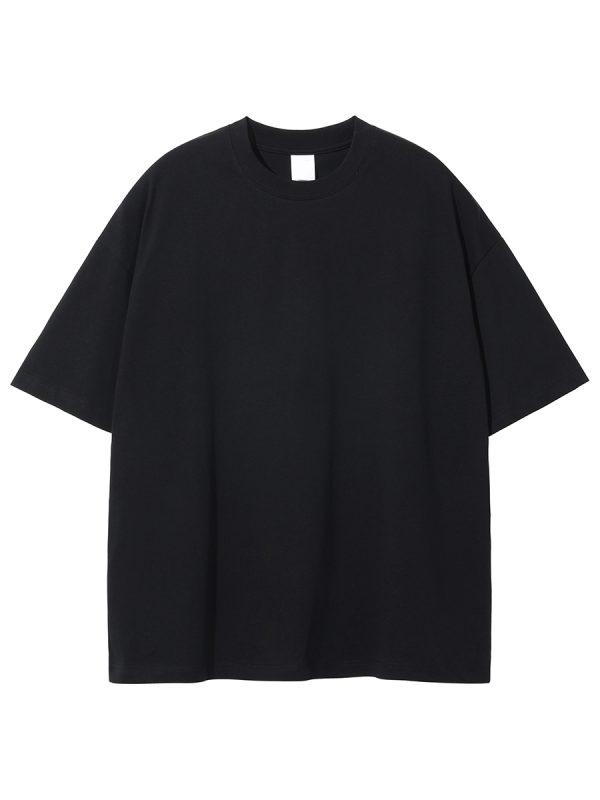 Men's Loose Fit Basic Cotton Undershirt, Round Neck, Short Sleeve, Non-Deformable, Zero Shrinkage, Casual Everyday Essential