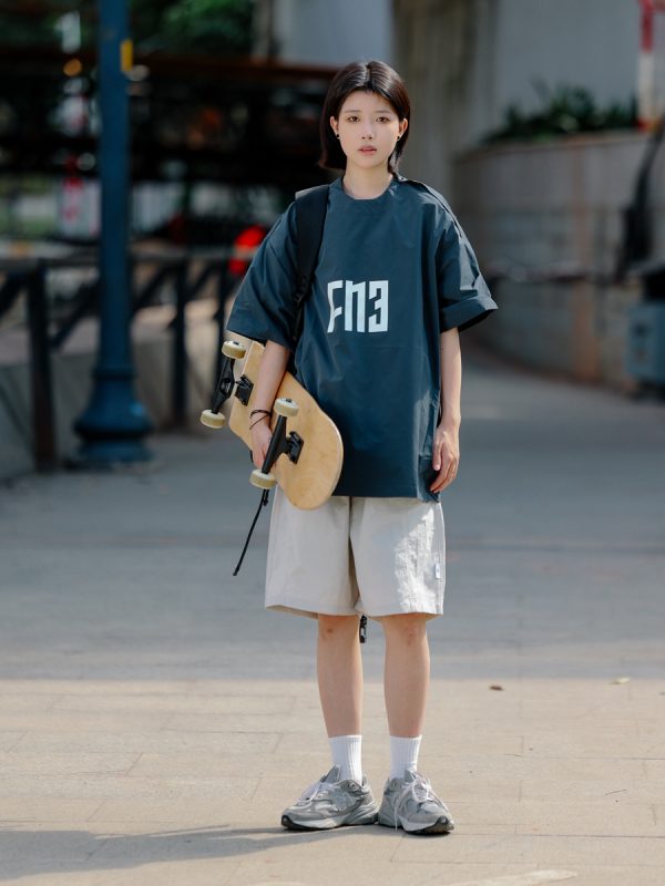 Men's Loose-Fit Japanese Retro Pocket Shorts - Casual Thin Streetwear Five-Point Design