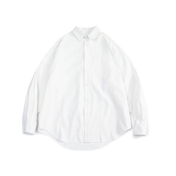 Men's Spring Japanese Retro Loose Shirt - Draped Solid Color Casual Fashion Top