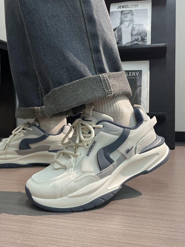 Men's Summer Mesh Dad Shoes - Versatile Soft Sole Breathable American Retro Sports Casual Footwear