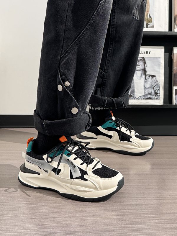Men's Summer Mesh Dad Shoes - Versatile Soft Sole Breathable American Retro Sports Casual Footwear