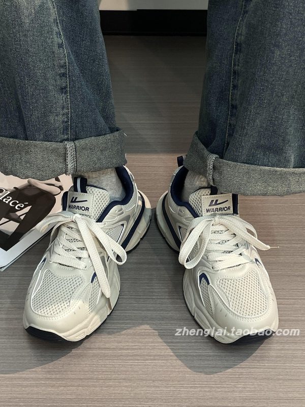 Men's Summer Retro Mesh Breathable Dad Shoes - Ultra-Light Thick Sole Sports Casual Footwear - 2025 American Style