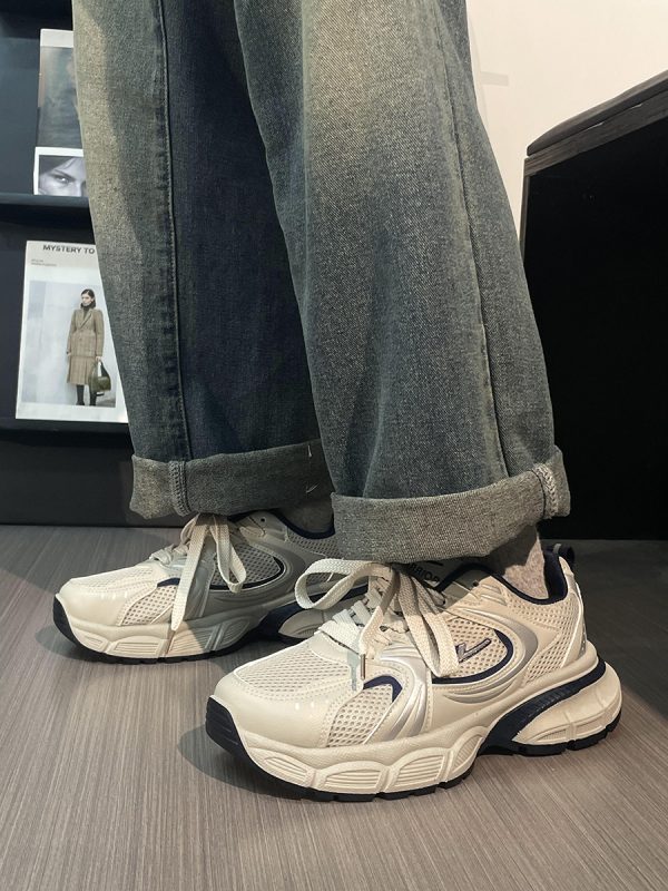 Men's Summer Retro Mesh Breathable Dad Shoes - Ultra-Light Thick Sole Sports Casual Footwear - 2025 American Style