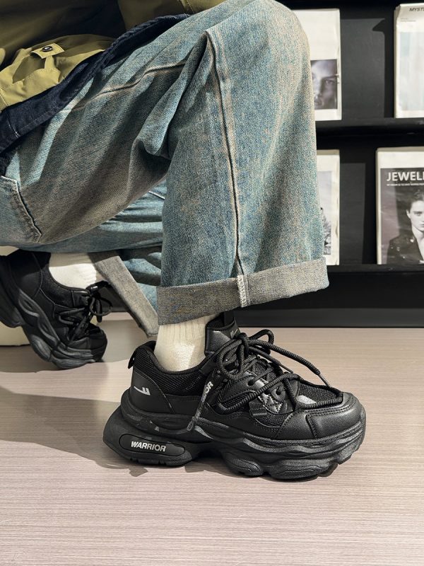 Men's Thick-Soled Dad Shoes - Retro Mesh Breathable Sports Casual Footwear for Summer, Versatile Y2K INS Trend